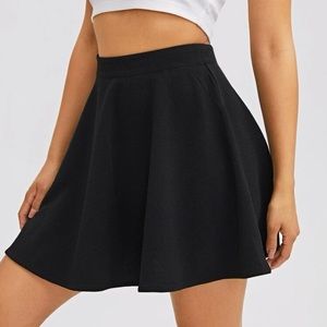 Black skater skirt
